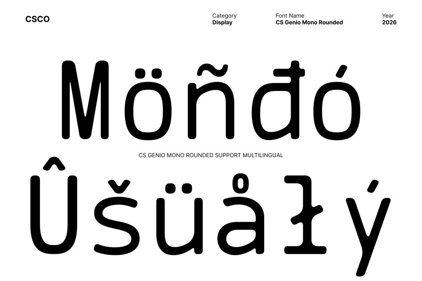 CS Genio Mono Rounded Font preview image 4
