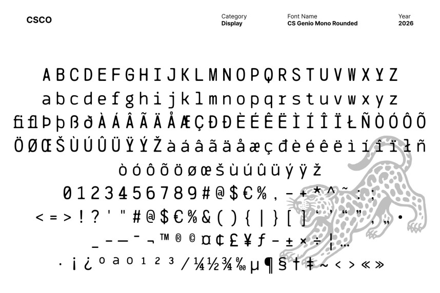 CS Genio Mono Rounded Font preview image 5