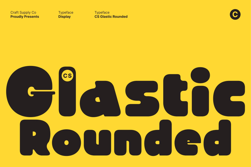 CS Glastic Rounded Font