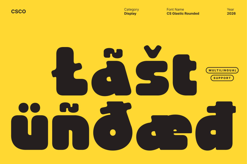 CS Glastic Rounded Font preview image 4