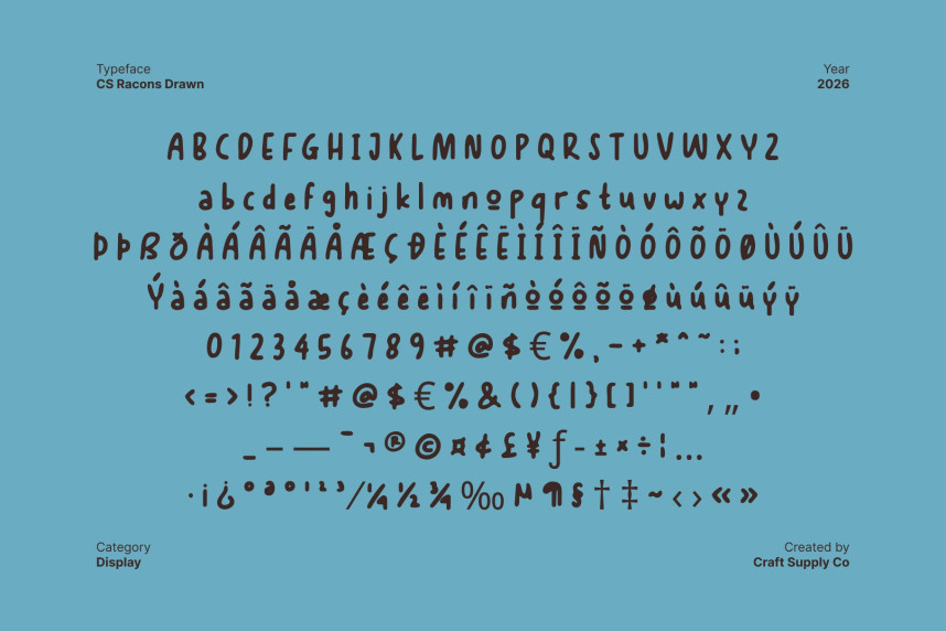 CS Racons Drawn Font preview image 5