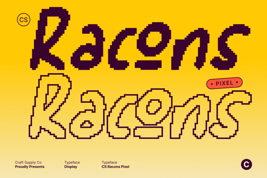 CS Racons Pixel Font