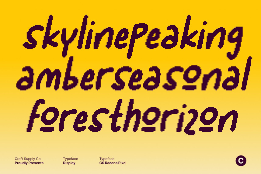 CS Racons Pixel Font preview image 2
