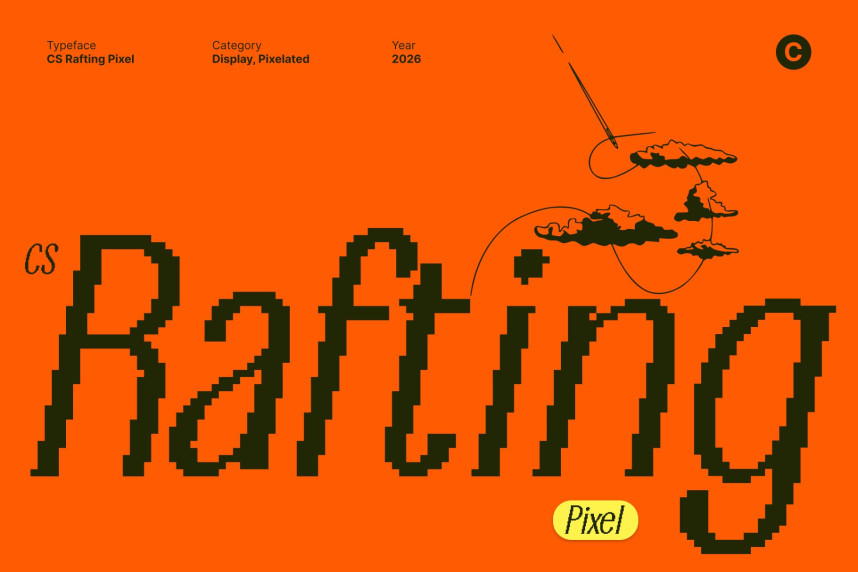 CS Rafting Pixel Font