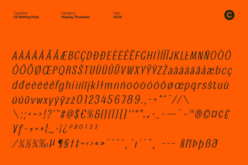 CS Rafting Pixel Font preview image 5