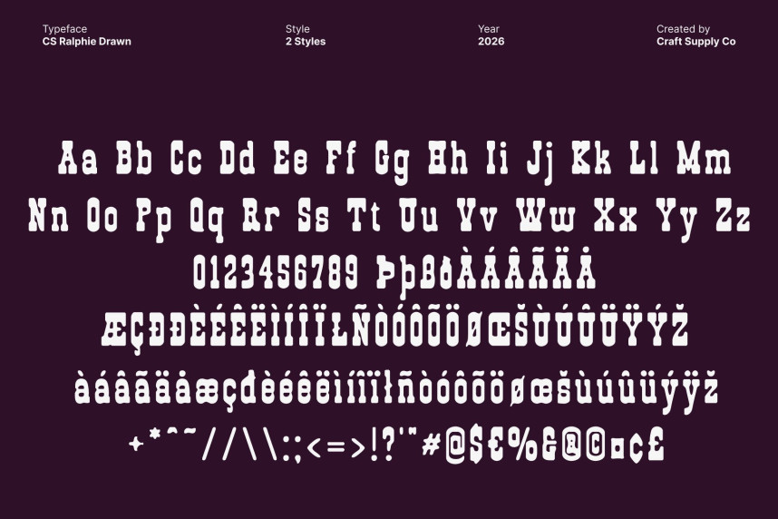 CS Ralphie Drawn Font preview image 5
