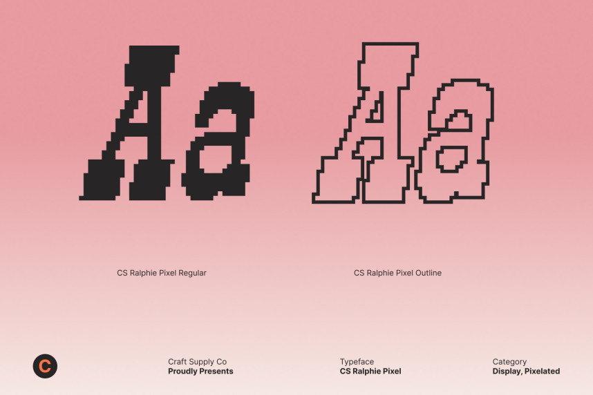 CS Ralphie Pixel Font preview image 3