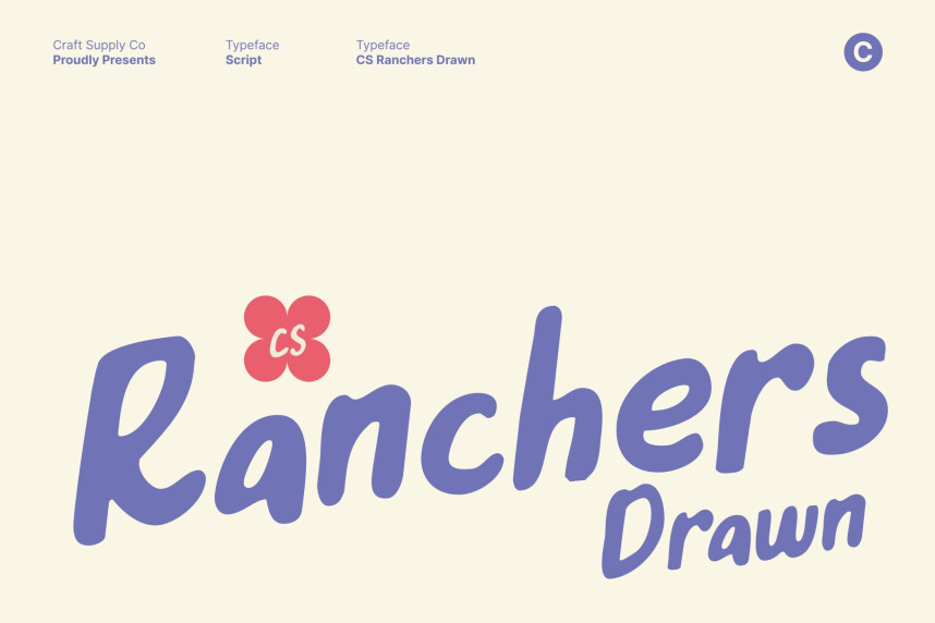 CS Ranchers Drawn Font