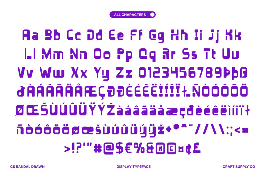 CS Randal Drawn Font preview image 5