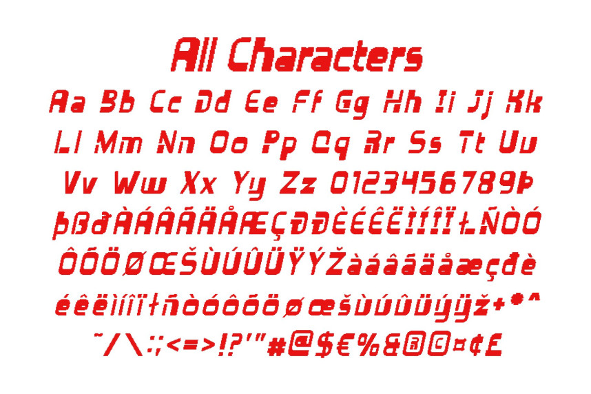 CS Randal Pixel Font preview image 5