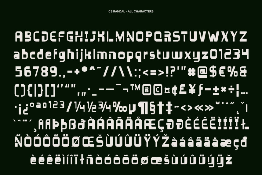 CS Randal Font preview image 5