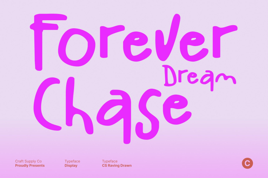 CS Raving Drawn Font preview image 2