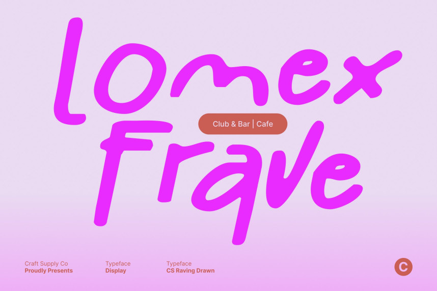 CS Raving Drawn Font preview image 3