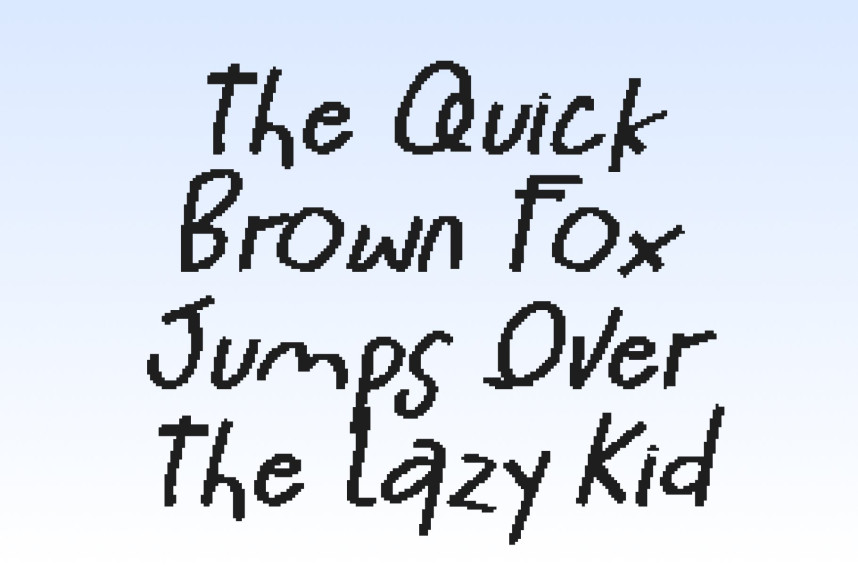 CS Raving Pixel Font preview image 3