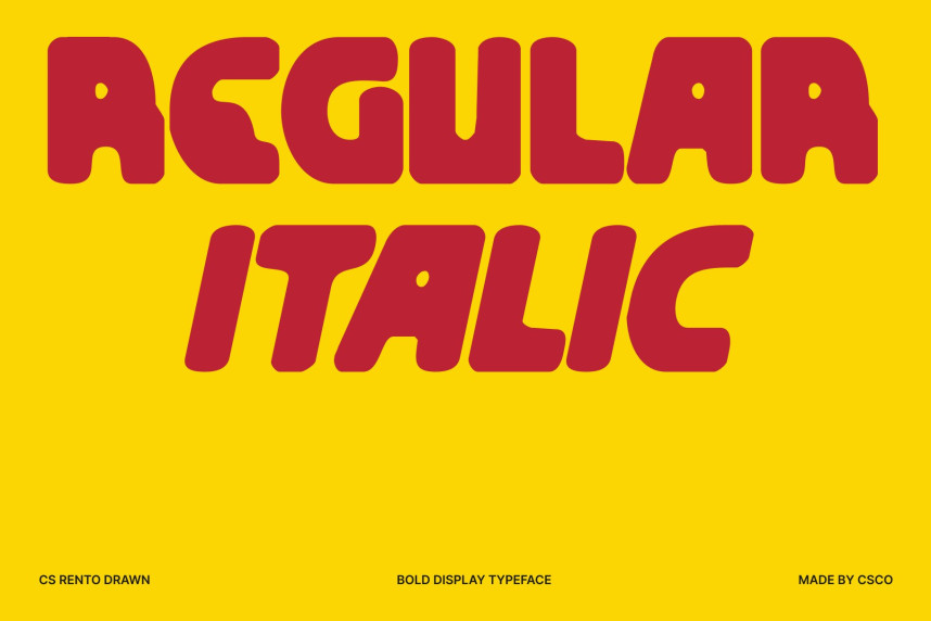 CS Rento Drawn Font preview image 2