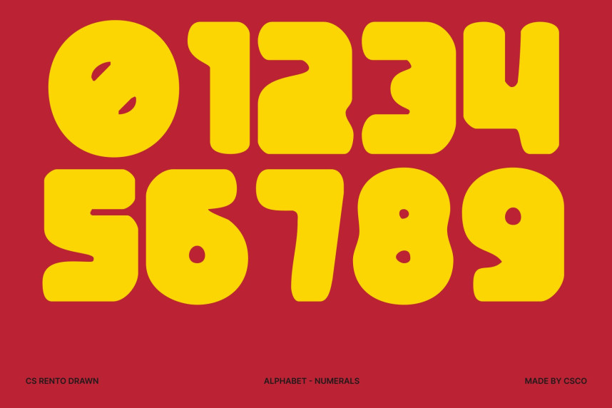 CS Rento Drawn Font preview image 3