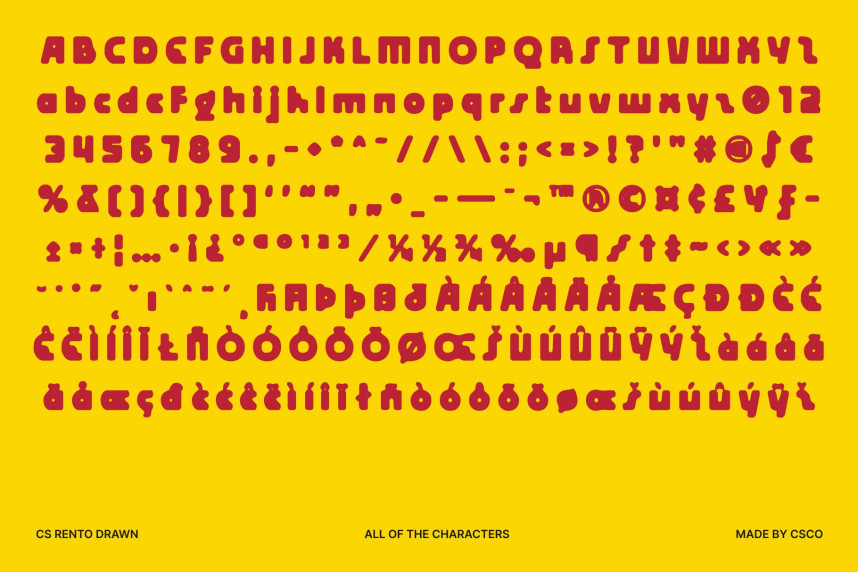 CS Rento Drawn Font preview image 5