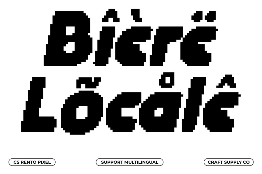 CS Rento Pixel Font preview image 4