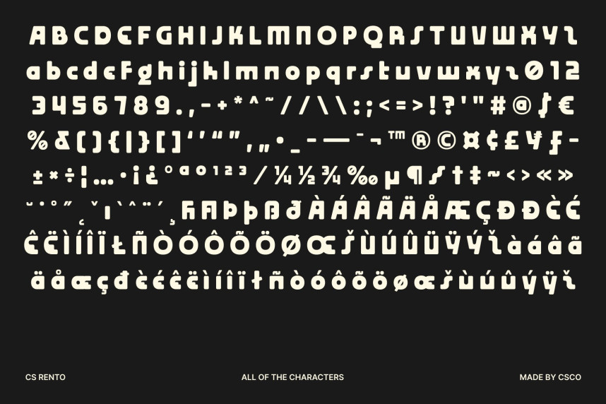 CS Rento Font preview image 5