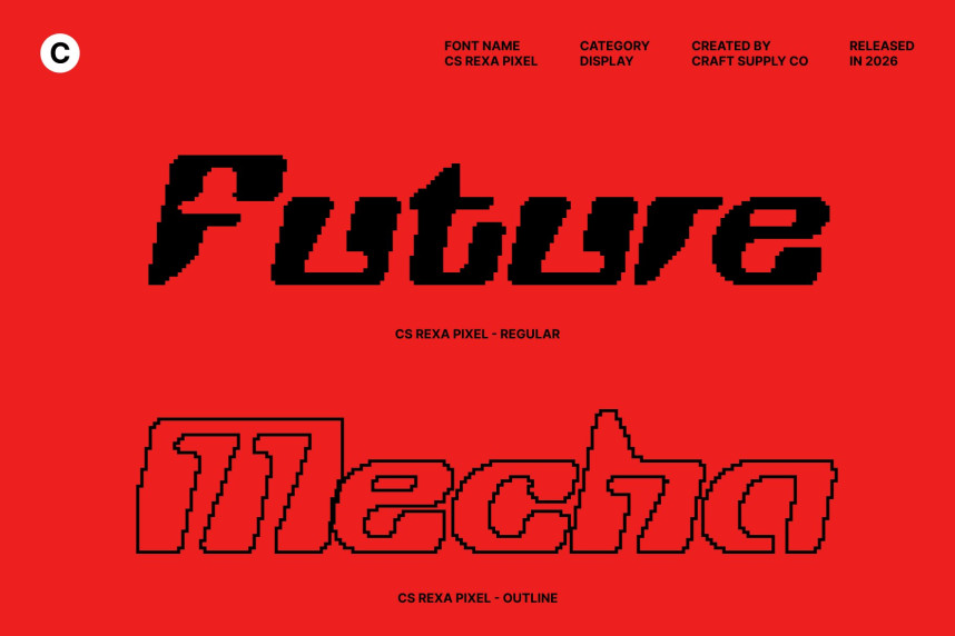 CS Rexa Pixel Font preview image 3