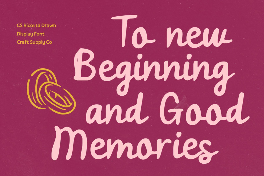 CS Ricotta Drawn Font preview image 3