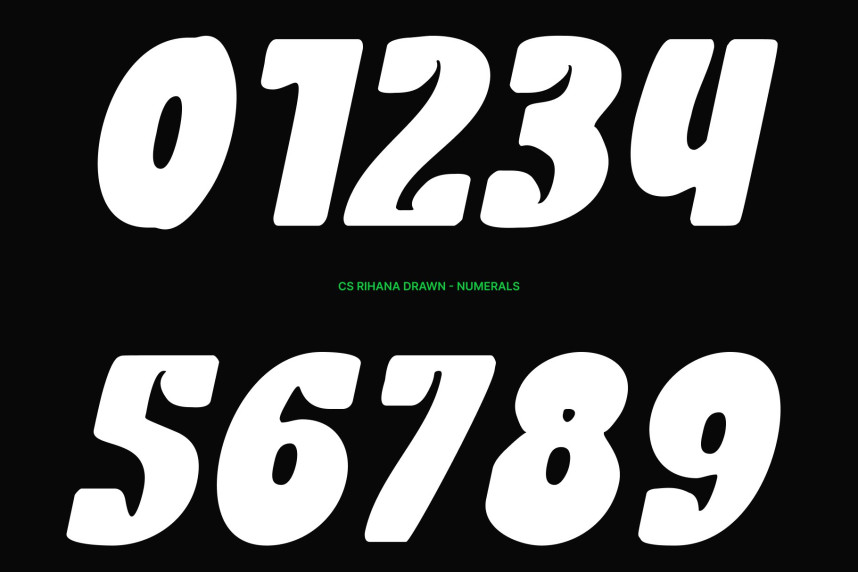 CS Rihana Drawn Font preview image 3