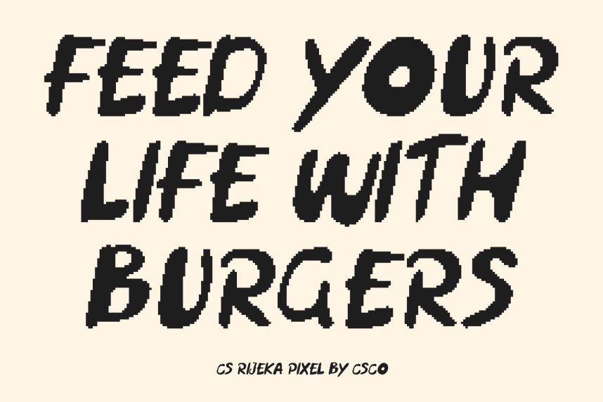 CS Rijeka Pixel Font preview image 2