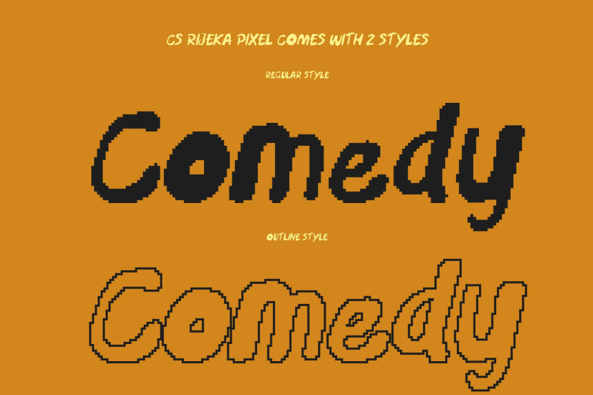 CS Rijeka Pixel Font preview image 3