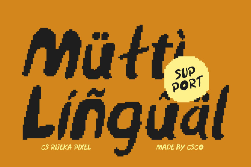 CS Rijeka Pixel Font preview image 4