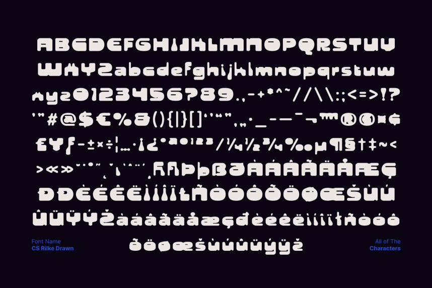 CS Rilke Drawn Font preview image 5