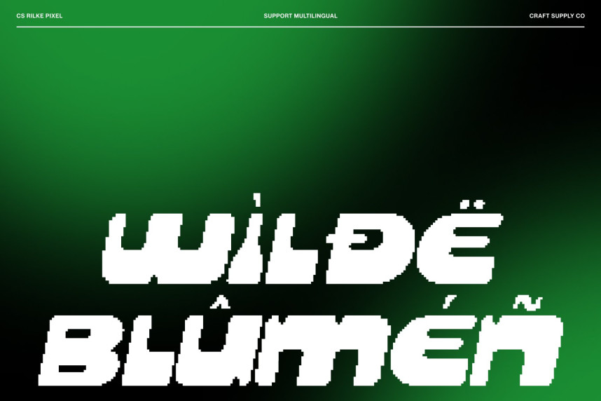 CS Rilke Pixel Font preview image 4