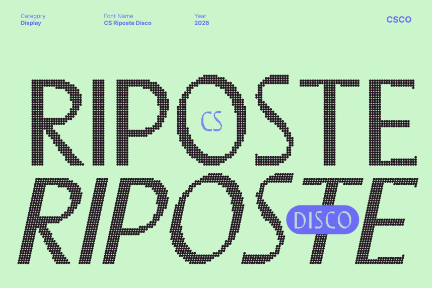 CS Riposte Disco Font