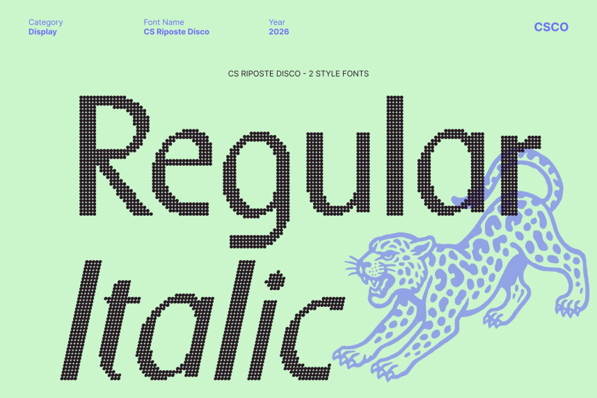 CS Riposte Disco Font preview image 3