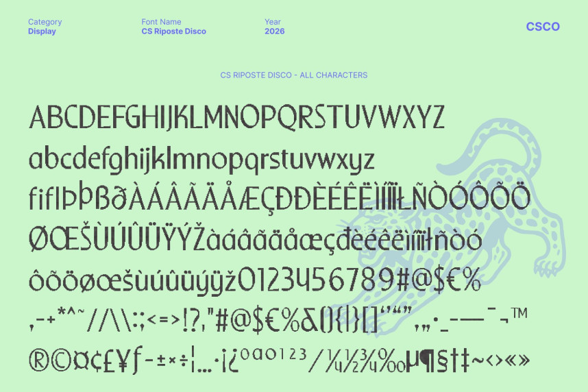 CS Riposte Disco Font preview image 5