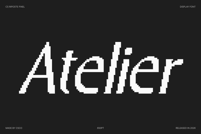 CS Riposte Pixel Font preview image 2