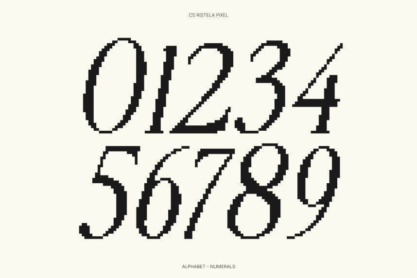 CS Ristela Pixel Font preview image 2