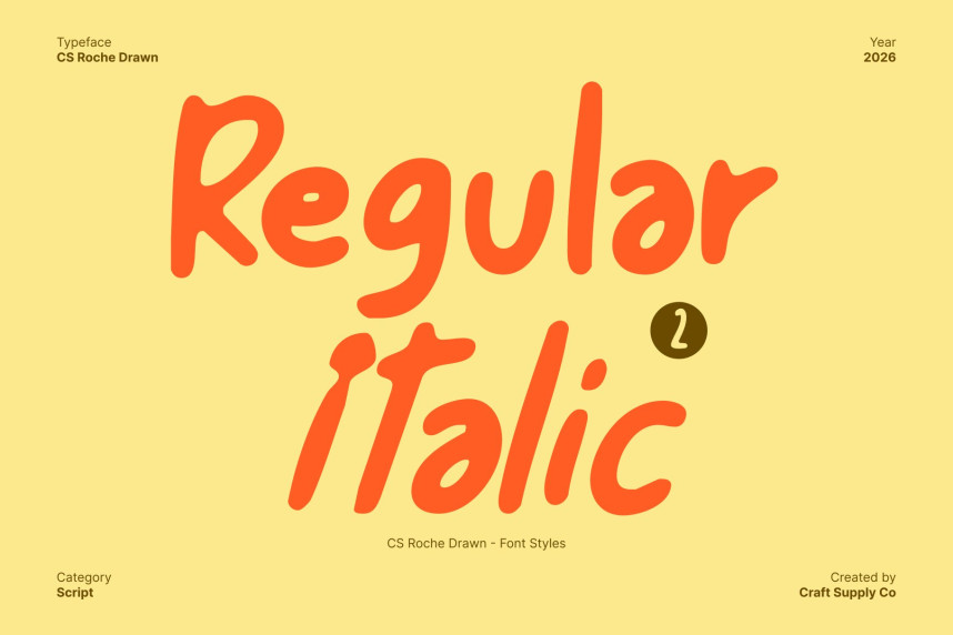 CS Roche Drawn Font preview image 3