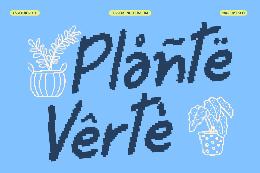 CS Roche Pixel Font preview image 4