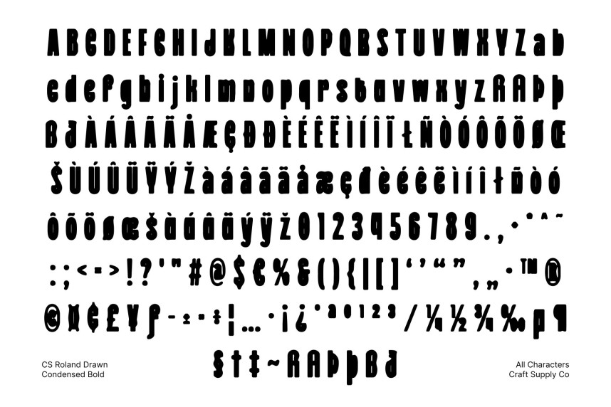 CS Roland Drawn Font preview image 5