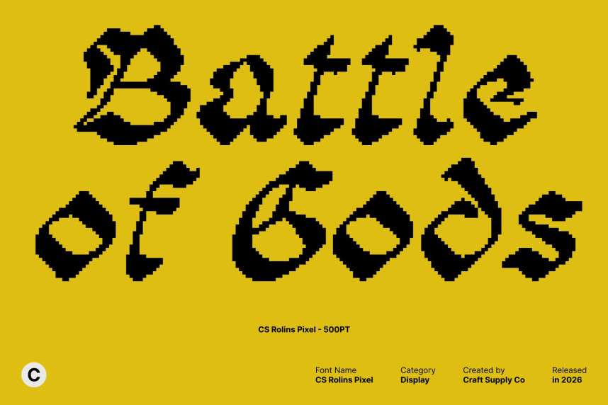 CS Rolins Pixel Font preview image 2