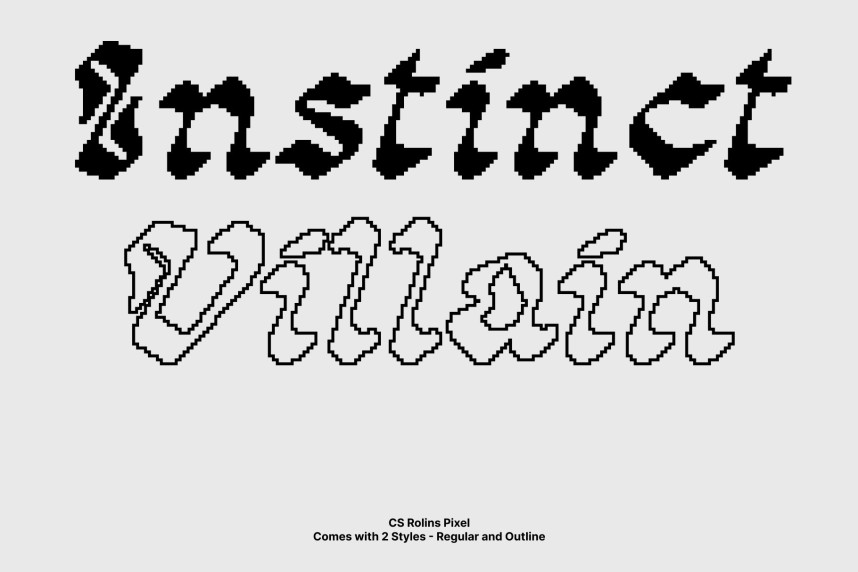 CS Rolins Pixel Font preview image 3