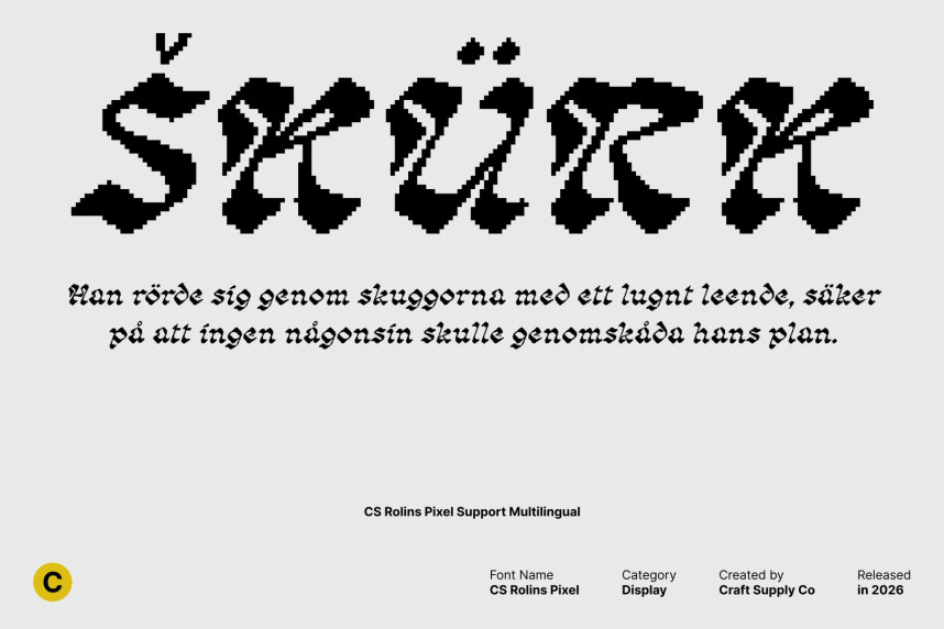 CS Rolins Pixel Font preview image 4