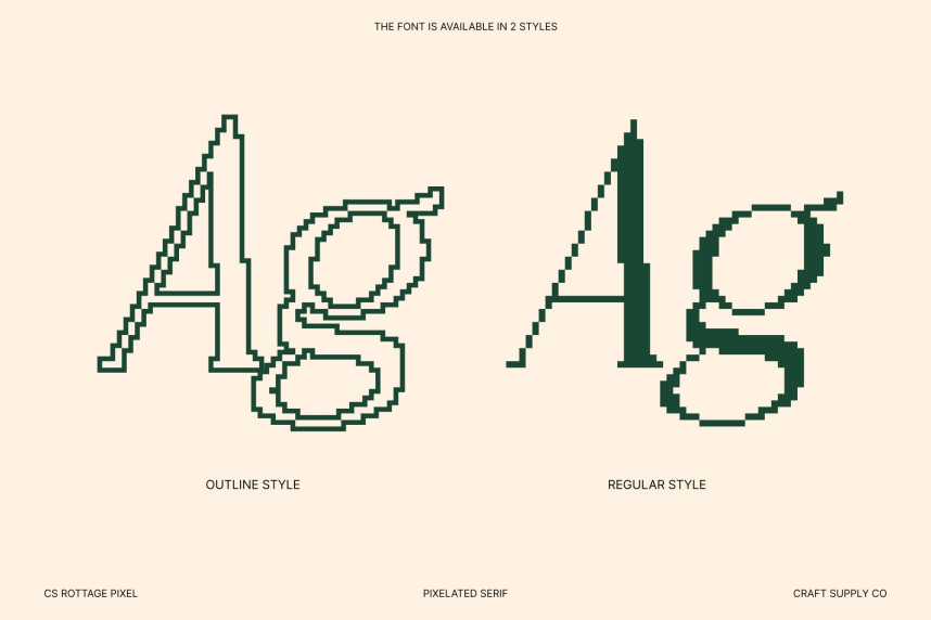 CS Rottage Pixel Font preview image 3