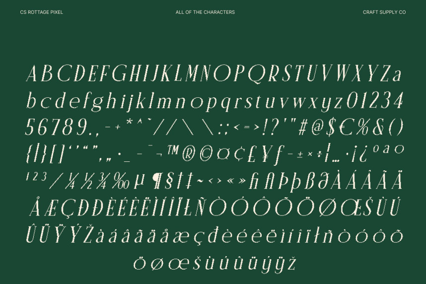 CS Rottage Pixel Font preview image 5