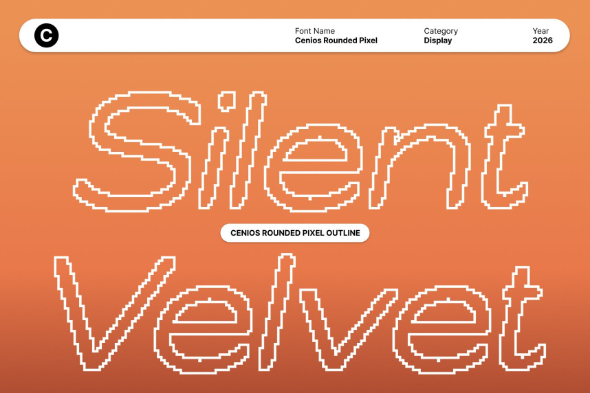 Cenios Rounded Pixel Font preview image 2