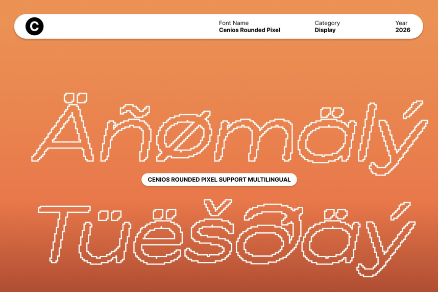 Cenios Rounded Pixel Font preview image 4