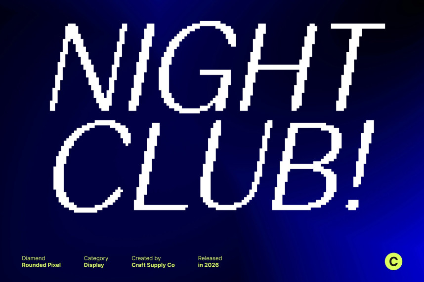 Diamend Rounded Pixel Font preview image 2