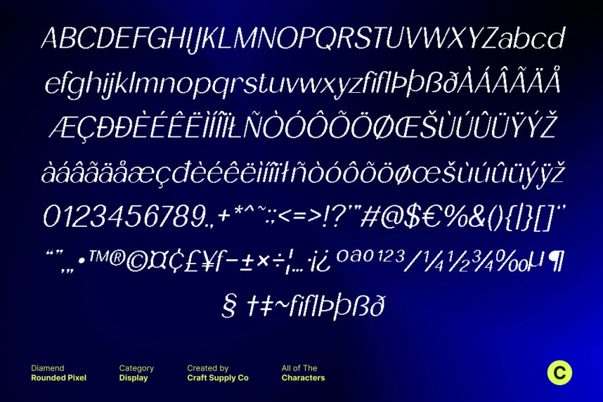 Diamend Rounded Pixel Font preview image 5
