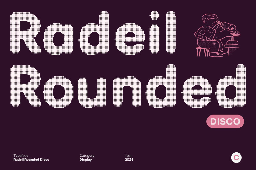 Radeil Rounded Disco Font
