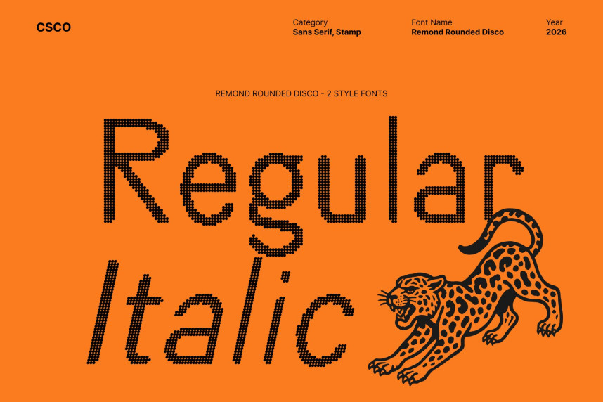 Remond Rounded Disco Font preview image 3